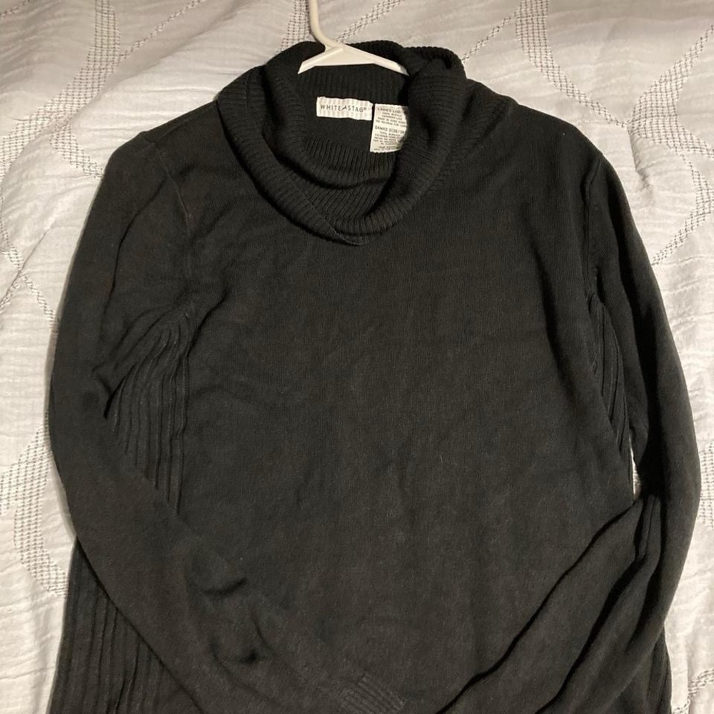 White Stag Women's Charcoal Cowl Neck Sweater